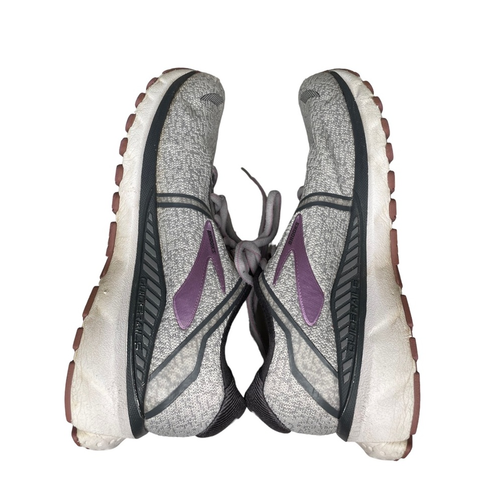 Brooks Womens Adrenaline 20 Grey White Purple Size 8.5